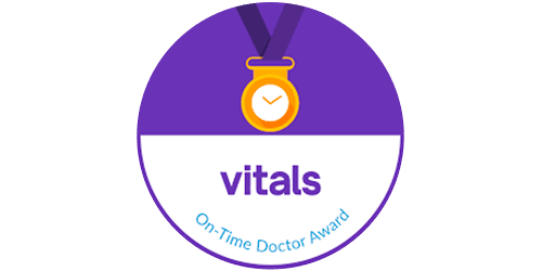 vitals on-time doctor award badge